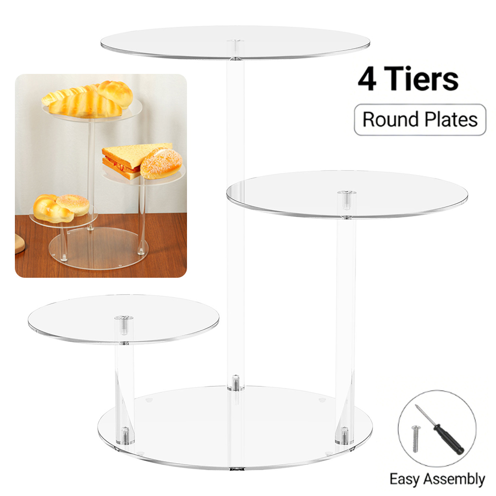 4 Tier Cake Stand Acrylic Tran – обзор и цена Cupcake Stand Tier