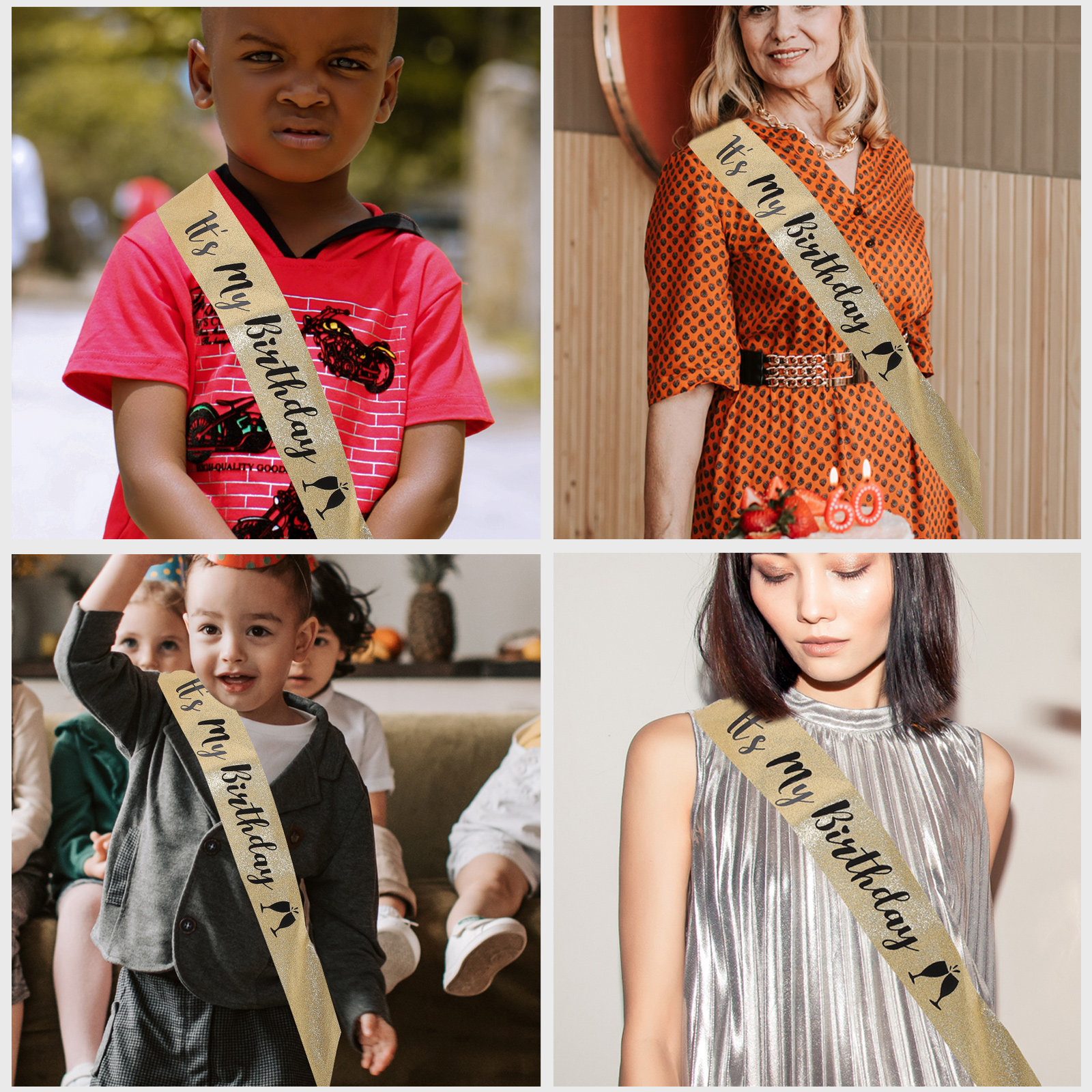 1Pcs Birthday Party Sash Glitt – обзор и цена Birthday Sash Glitter