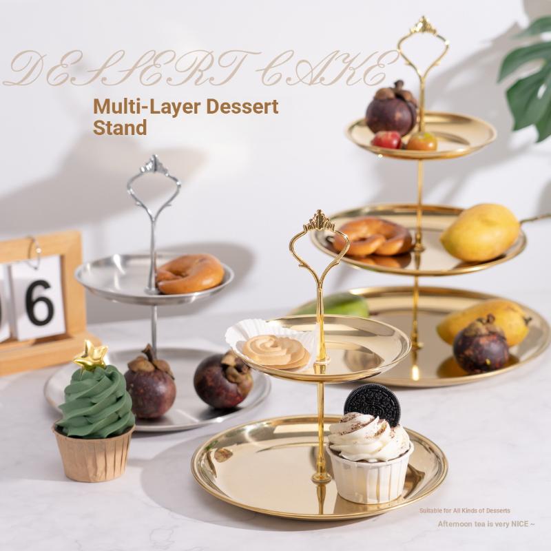 Gold Silver 2/3-Tier Cake Stan – обзор и цена Cupcake Stand Tier