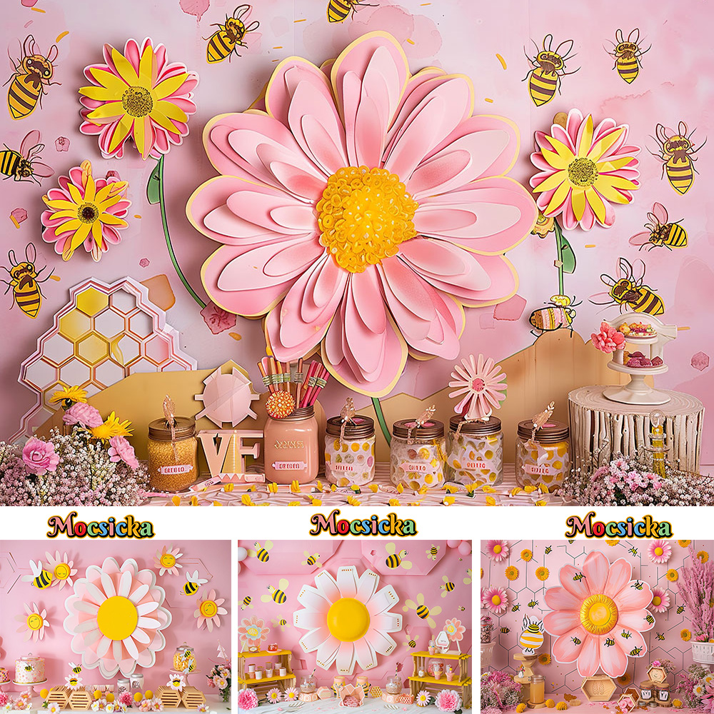 Mocsicka Sweet Daisy Girl Birt – обзор и цена Dessert Table Backdrop