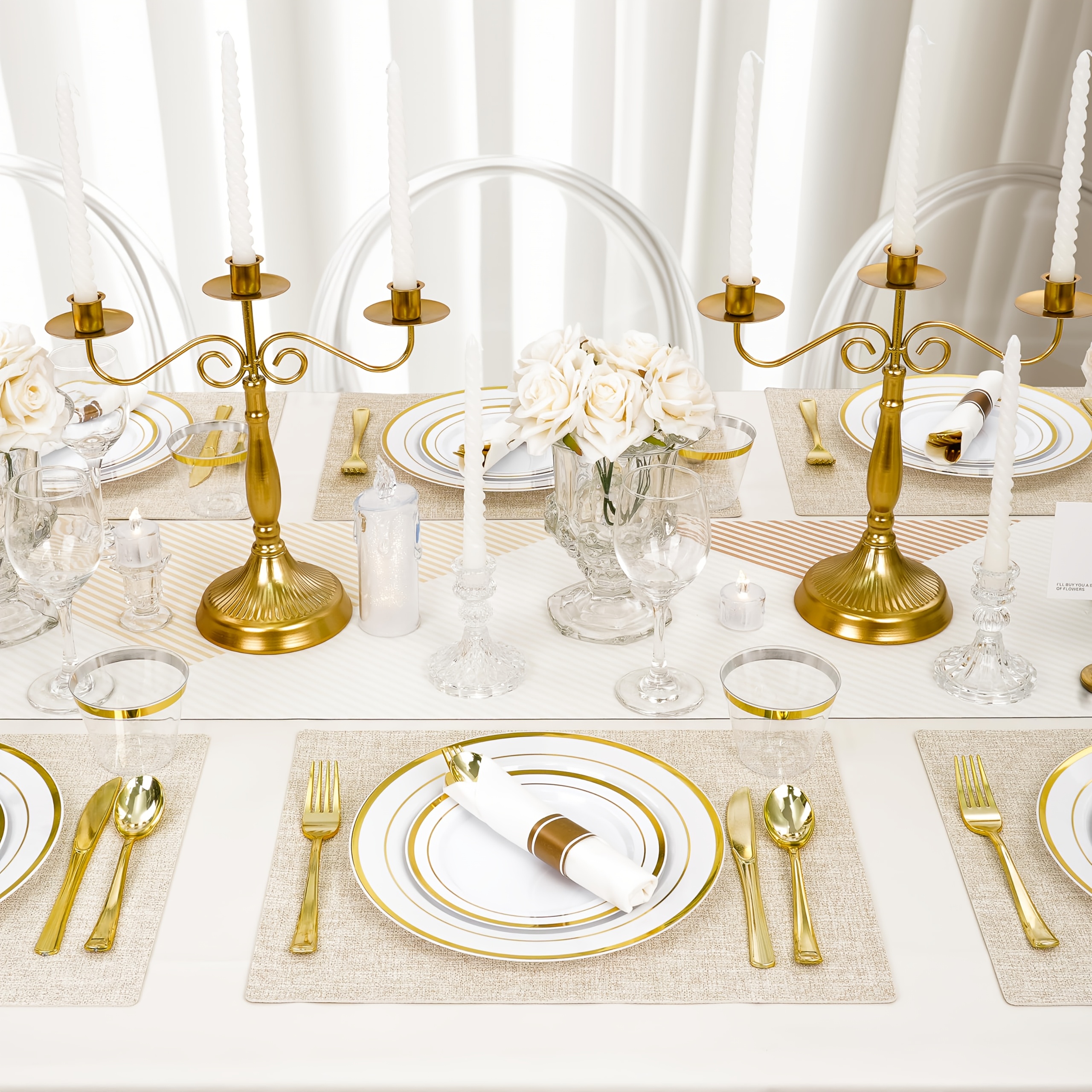 700-Piece Elegant Golden-Trimm – обзор и цена Napkin Folding Set