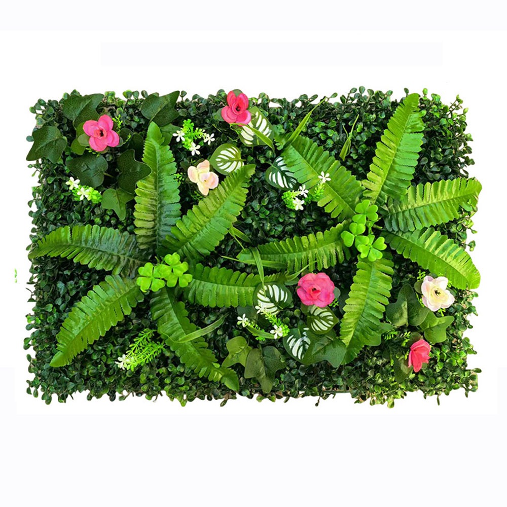 1PC Artificial Simulation Gree – обзор и цена Flower Wall Panel