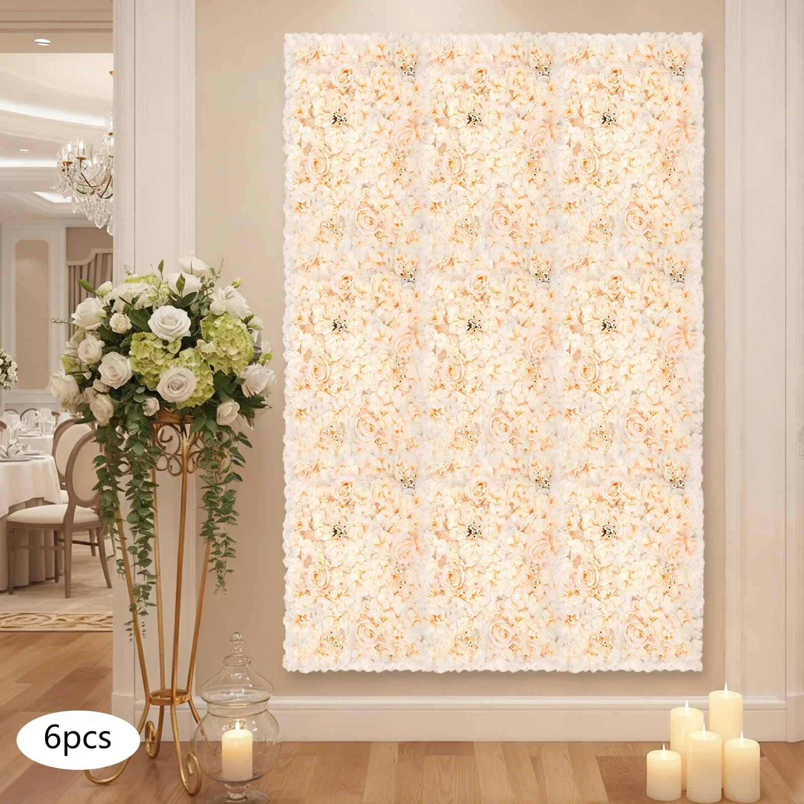 6 PCS 60*40cm Artificial Flowe – обзор и цена Flower Wall Panel