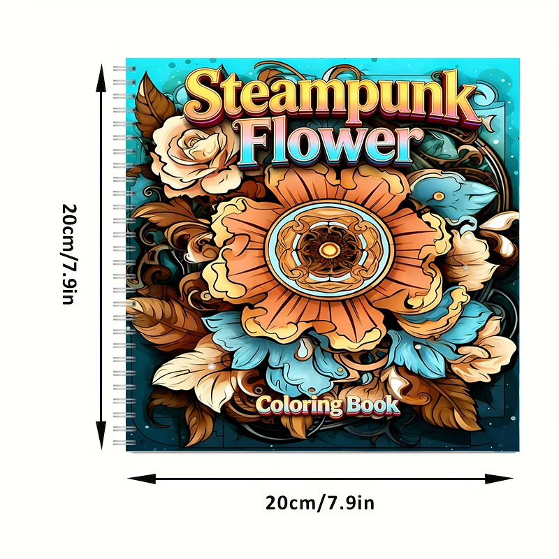 Coloring Book Steampunk Flower – обзор и цена Supply Event