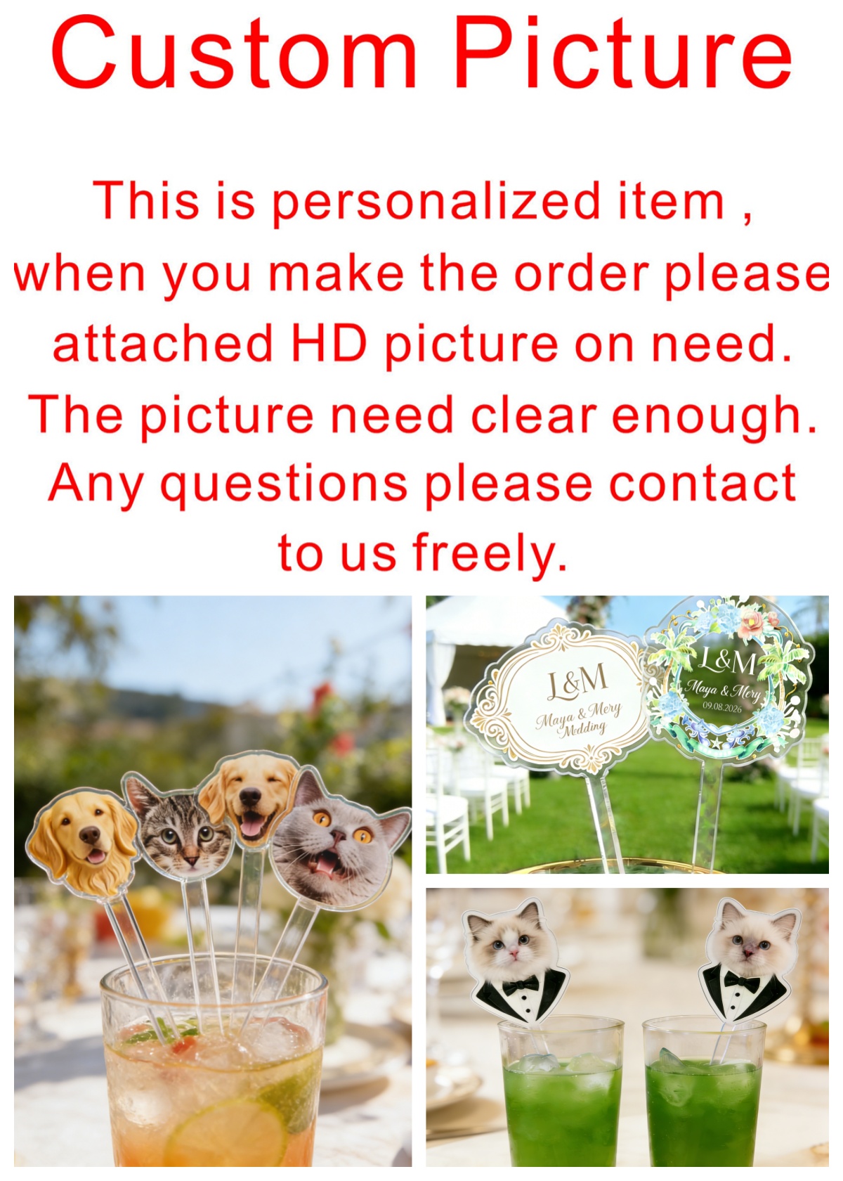 50/100/150Pcs Personalized Pri – обзор и цена Centerpiece Stick