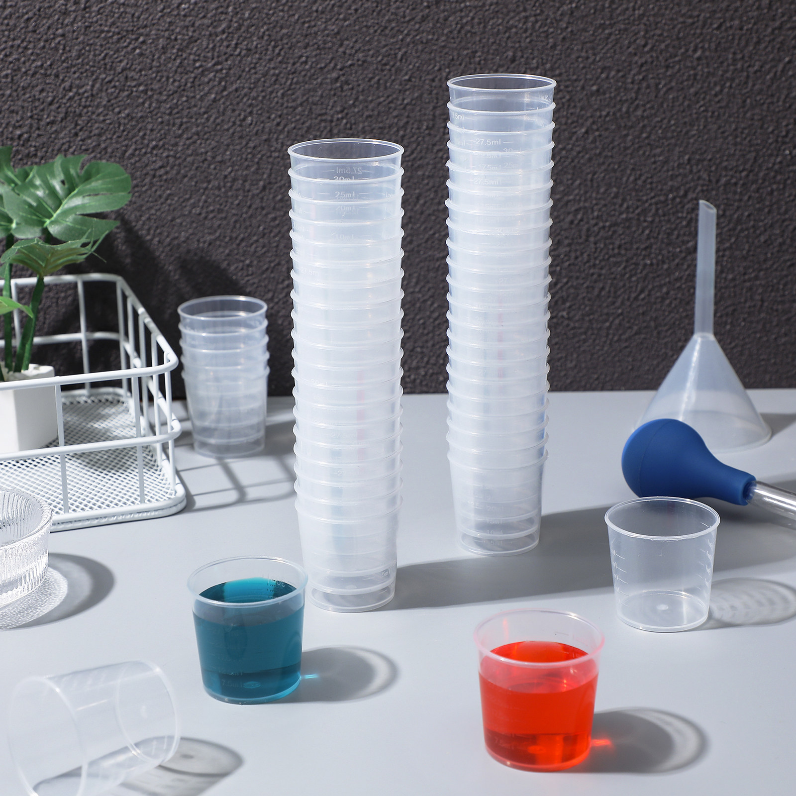 50Pcs Plastic Graduated Measur – обзор и цена Plastic Cup 50Pcs