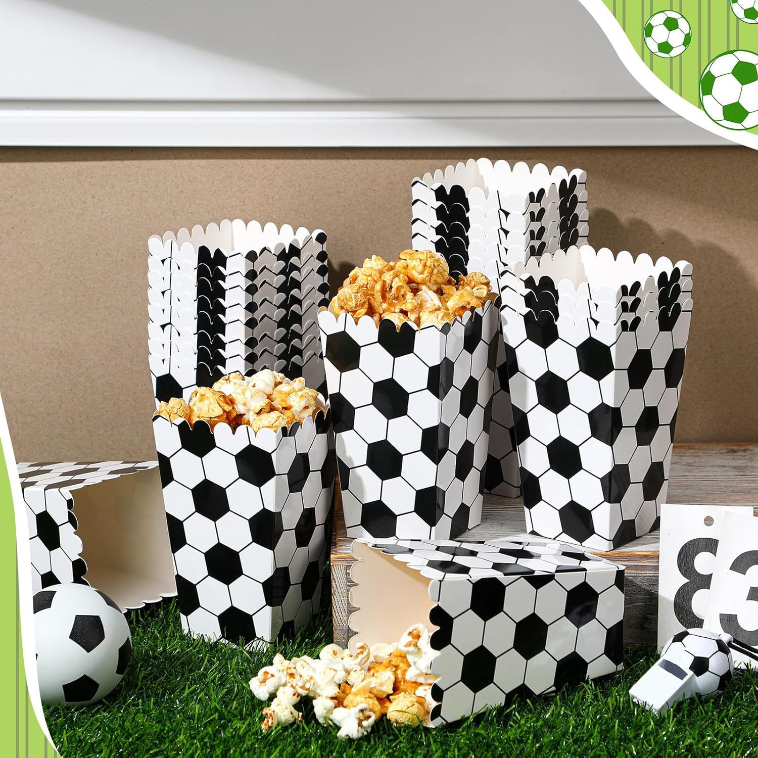 6/18Pcs  Football Popcorn Boxe – обзор и цена Event Party Box