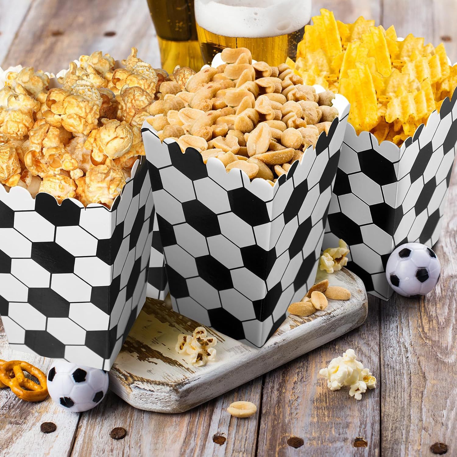 6/18Pcs  Football Popcorn Boxe – обзор и цена Event Party Box