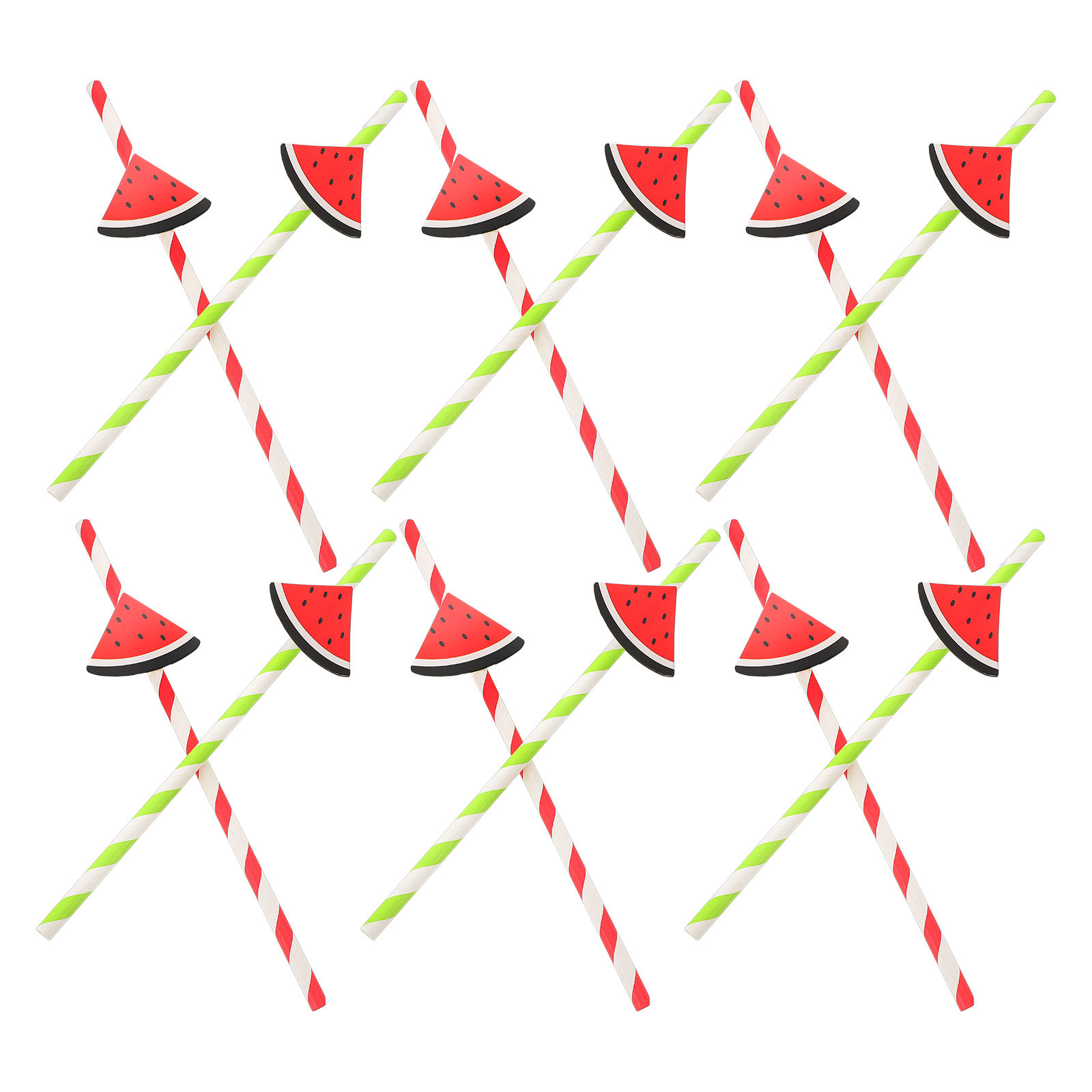 40Pcs Watermelon Disposable Pa – обзор и цена Paper Straw Color