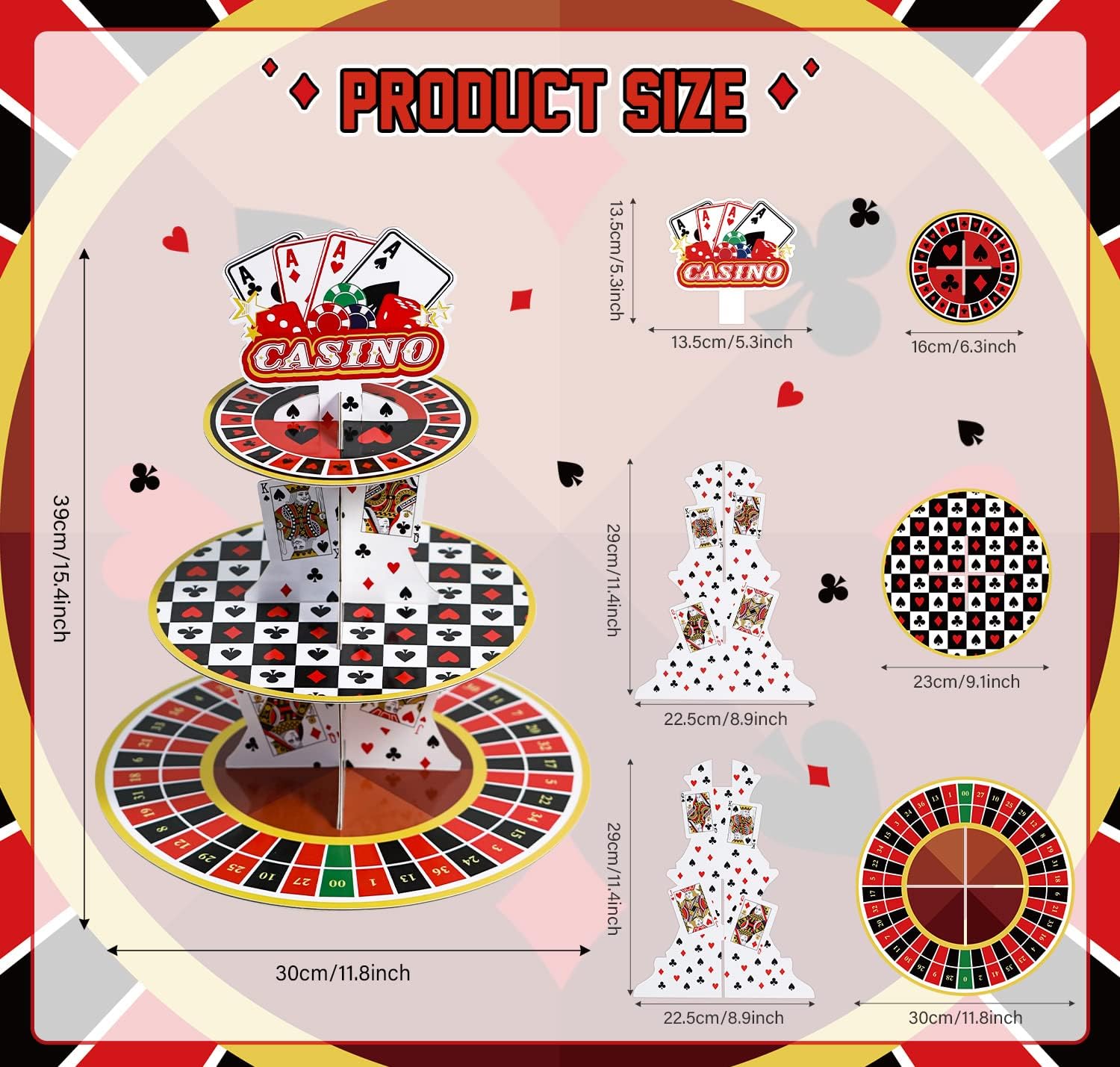 Casino Cupcake Stand 3 Tier fo – обзор и цена Cupcake Stand Tier