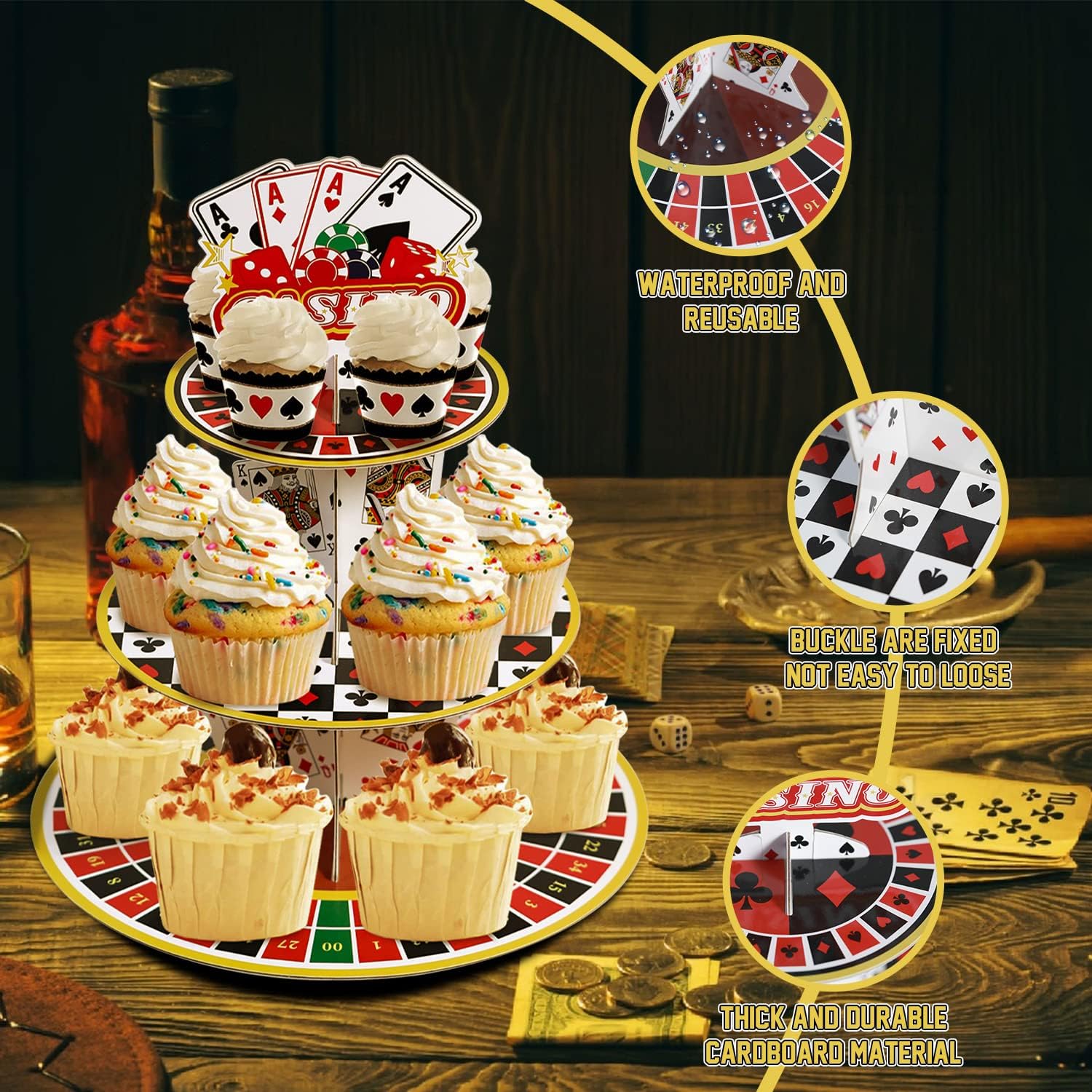 Casino Cupcake Stand 3 Tier fo – обзор и цена Cupcake Stand Tier