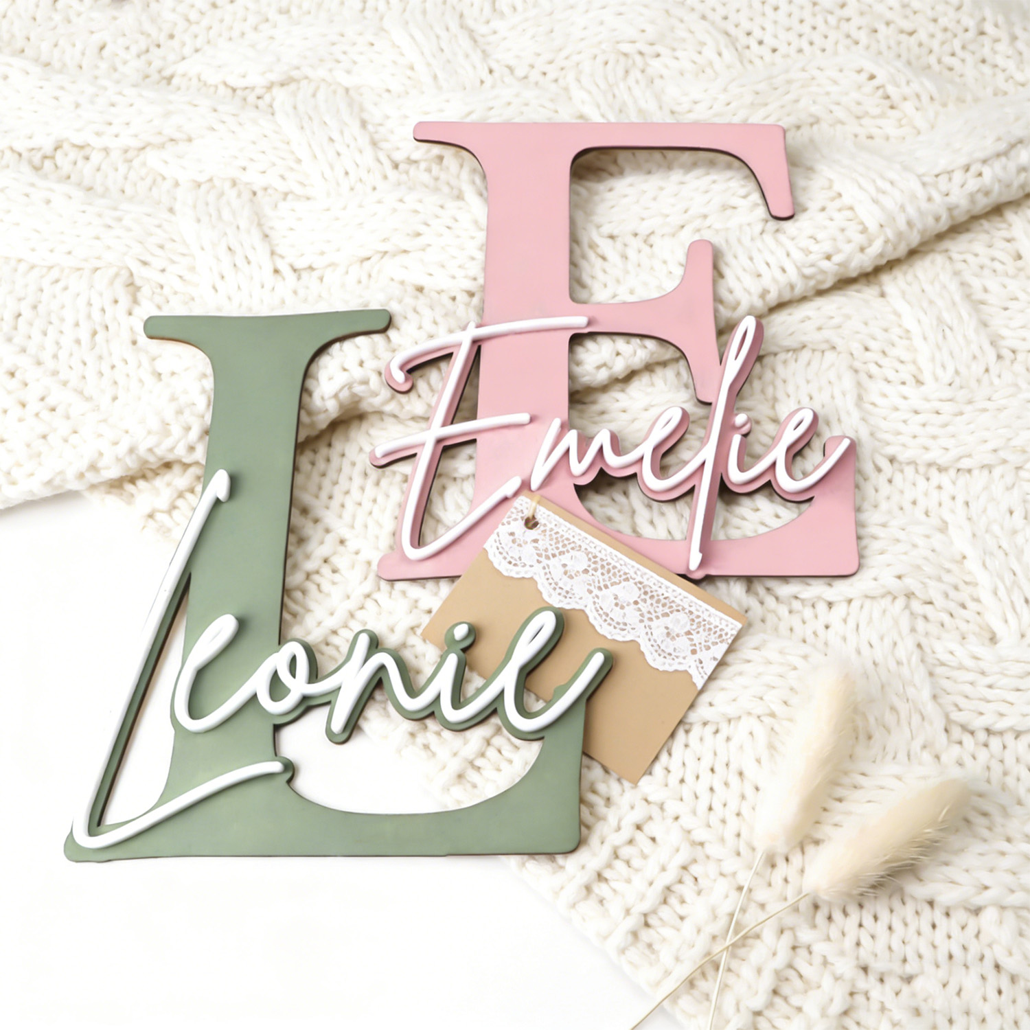 1pc Double-layer Wooden Name D – обзор и цена Eve Party