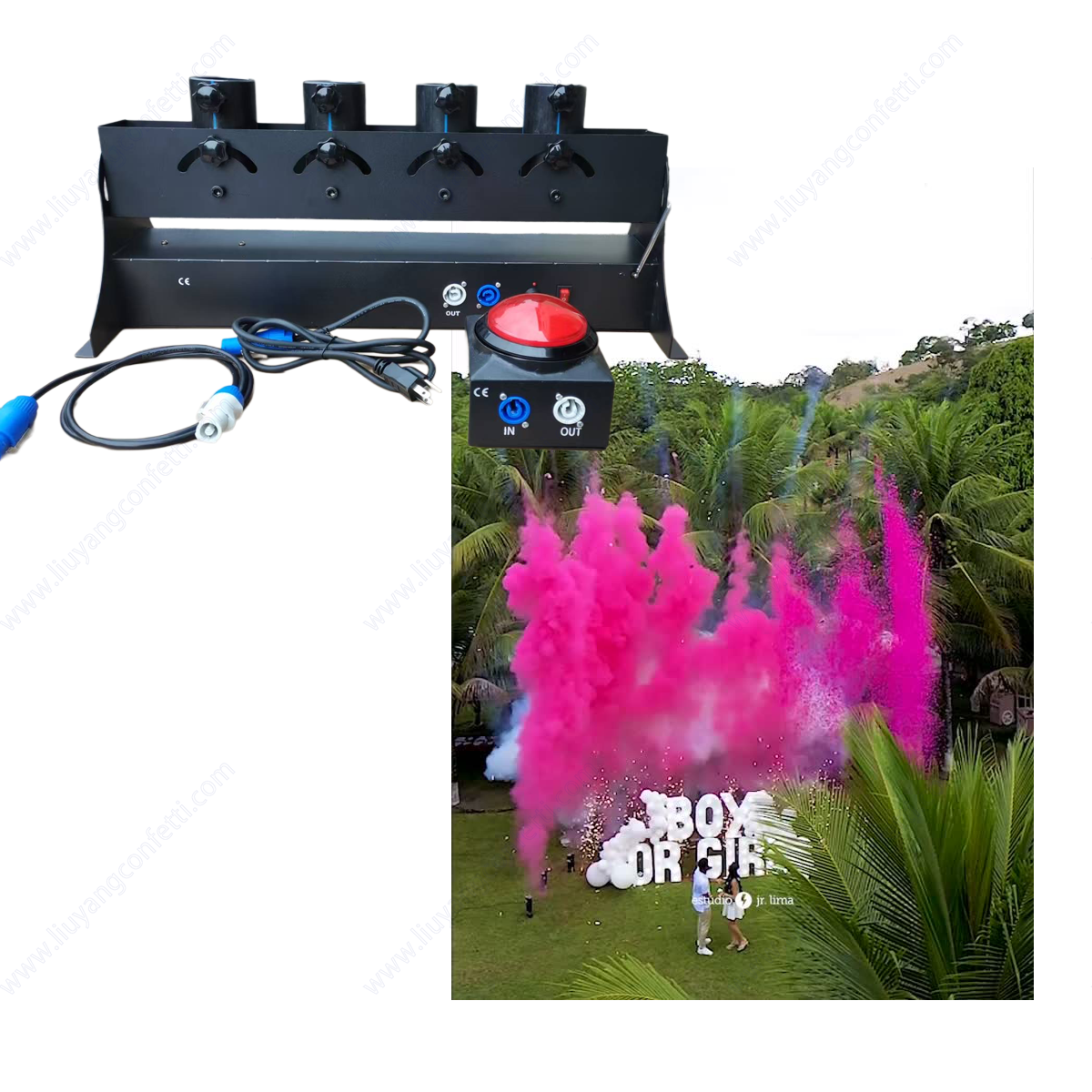 Electronic Spray Confetti Powd – обзор и цена Confetti Cannon Tube