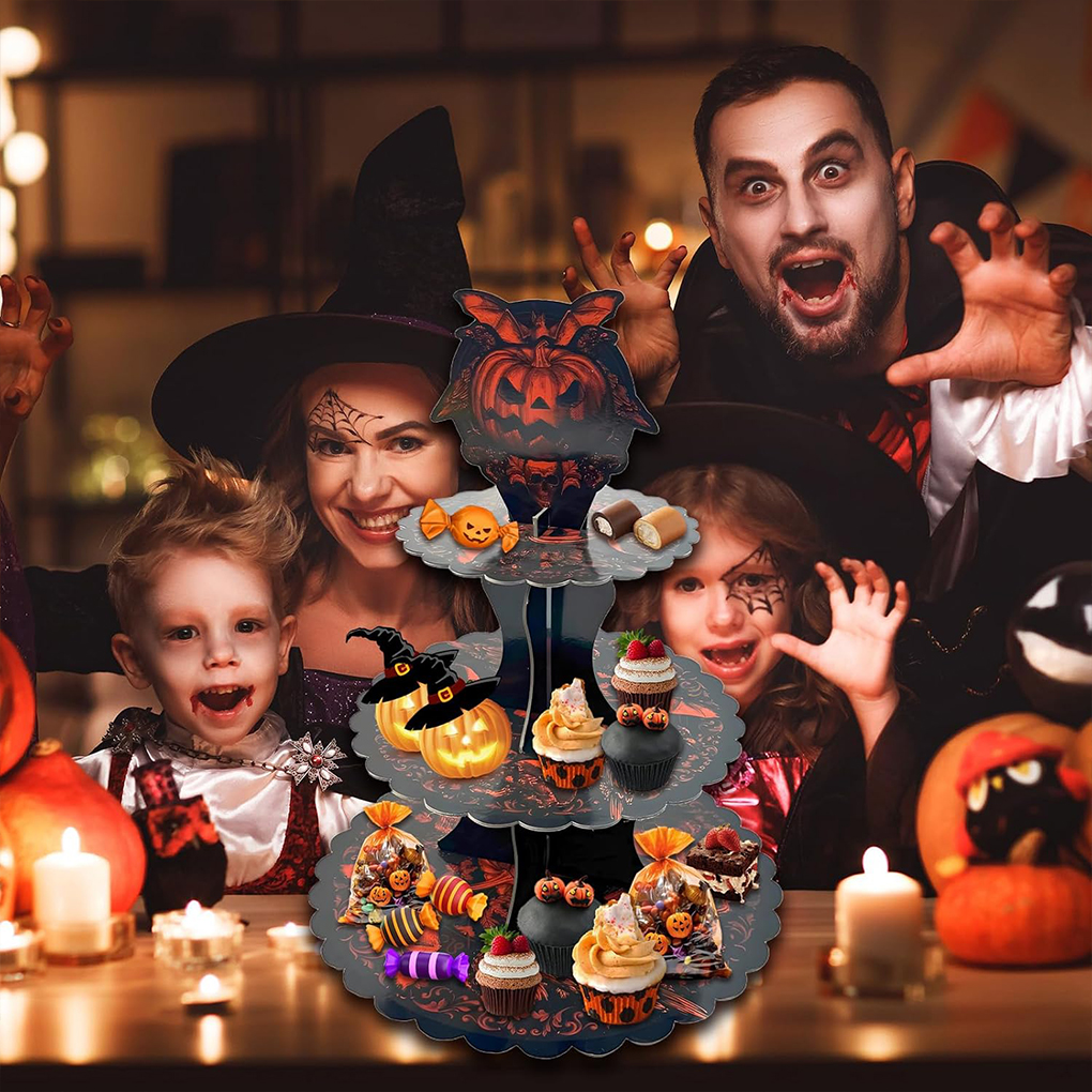 Halloween Cake Stand Pumpkin B – обзор и цена Cupcake Stand Tier