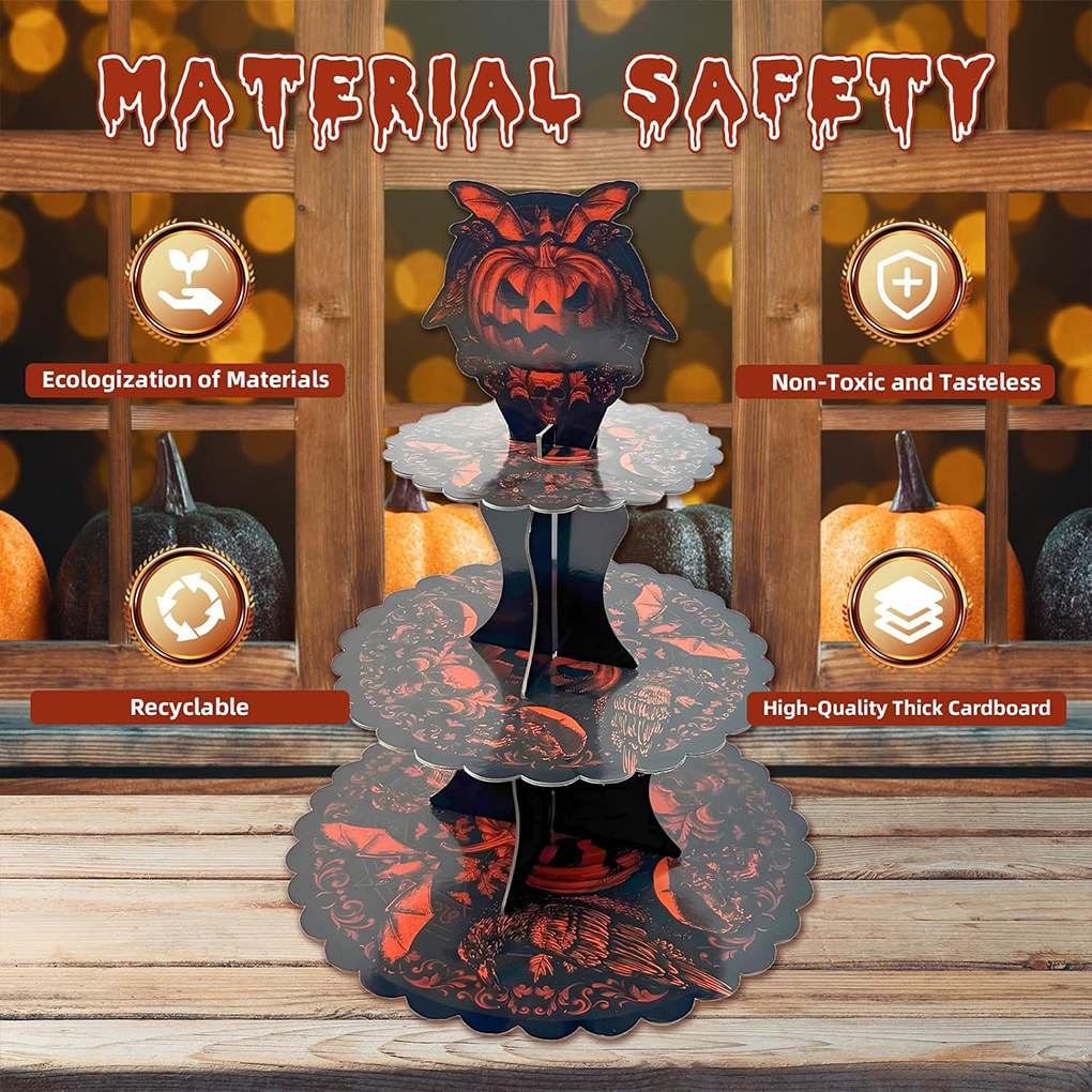 Halloween Cake Stand Pumpkin B – обзор и цена Cupcake Stand Tier