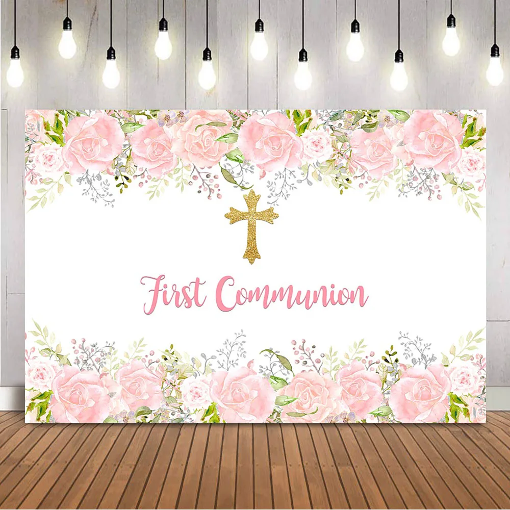 First Holy Communion Birthday  – обзор и цена Dessert Table Backdrop