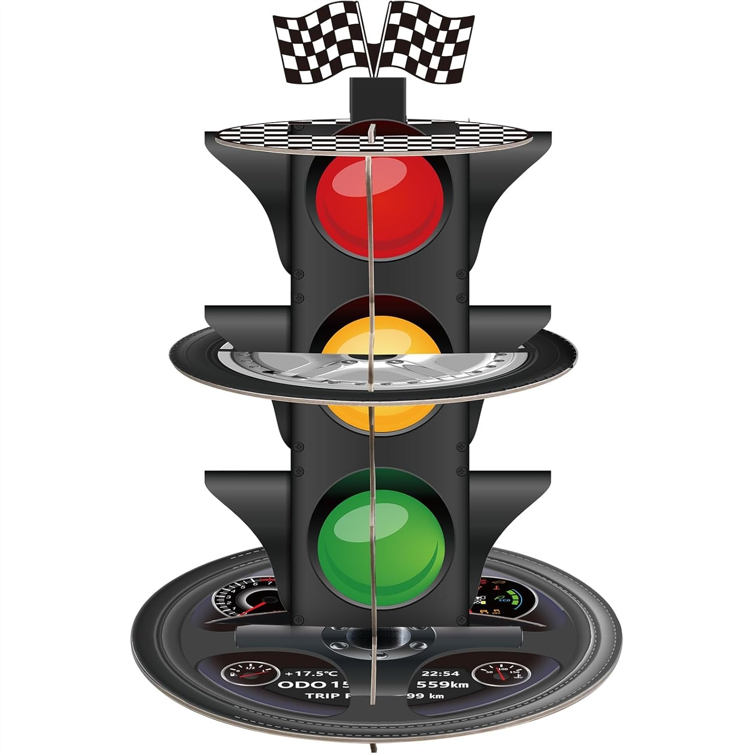 3-Tier Race Car Cupcake Stand, – обзор и цена Cupcake Stand Tier