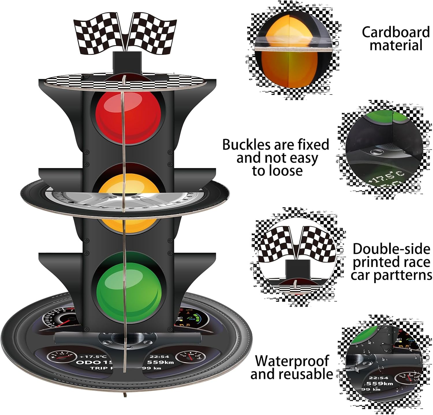 3-Tier Race Car Cupcake Stand, – обзор и цена Cupcake Stand Tier