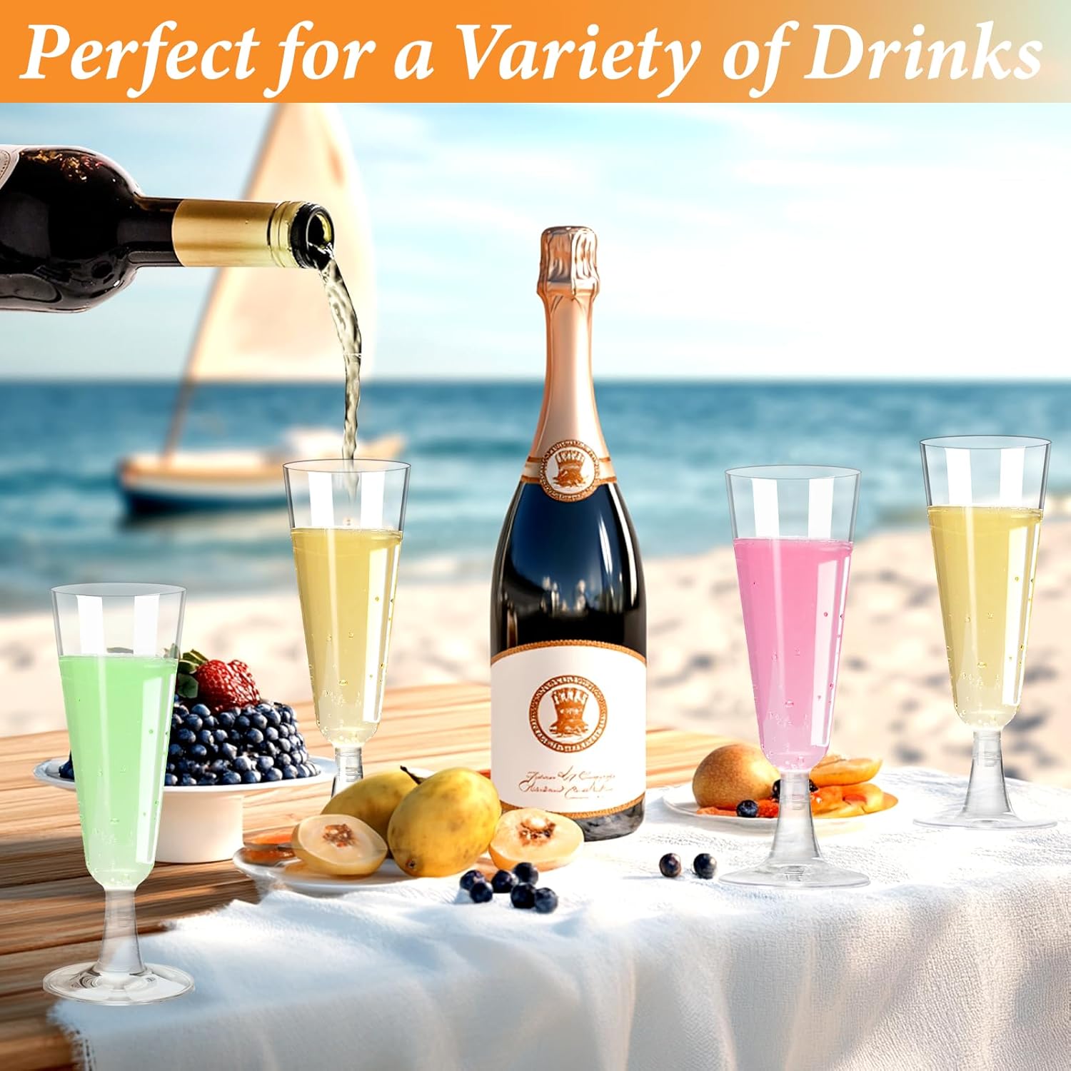 Plastic Champagne Flutes 40 Pa – обзор и цена Eve Party