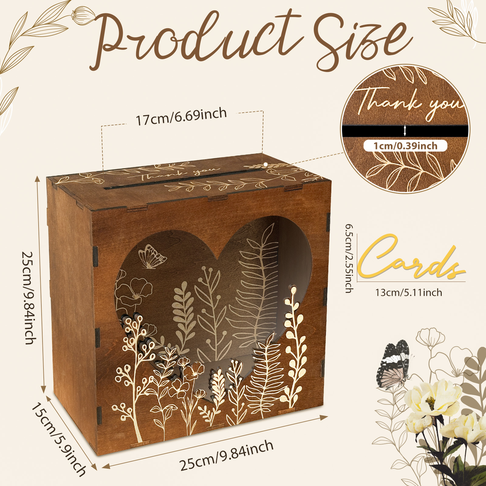 OurWarm Heart Window Card Box, – обзор и цена Event Party Box