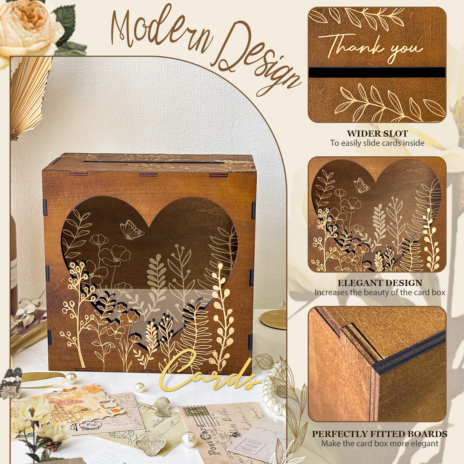OurWarm Heart Window Card Box, – обзор и цена Event Party Box